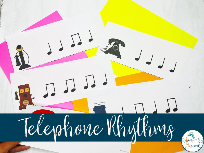 telephone rhythms game rhythm activity rhythm review elementary music